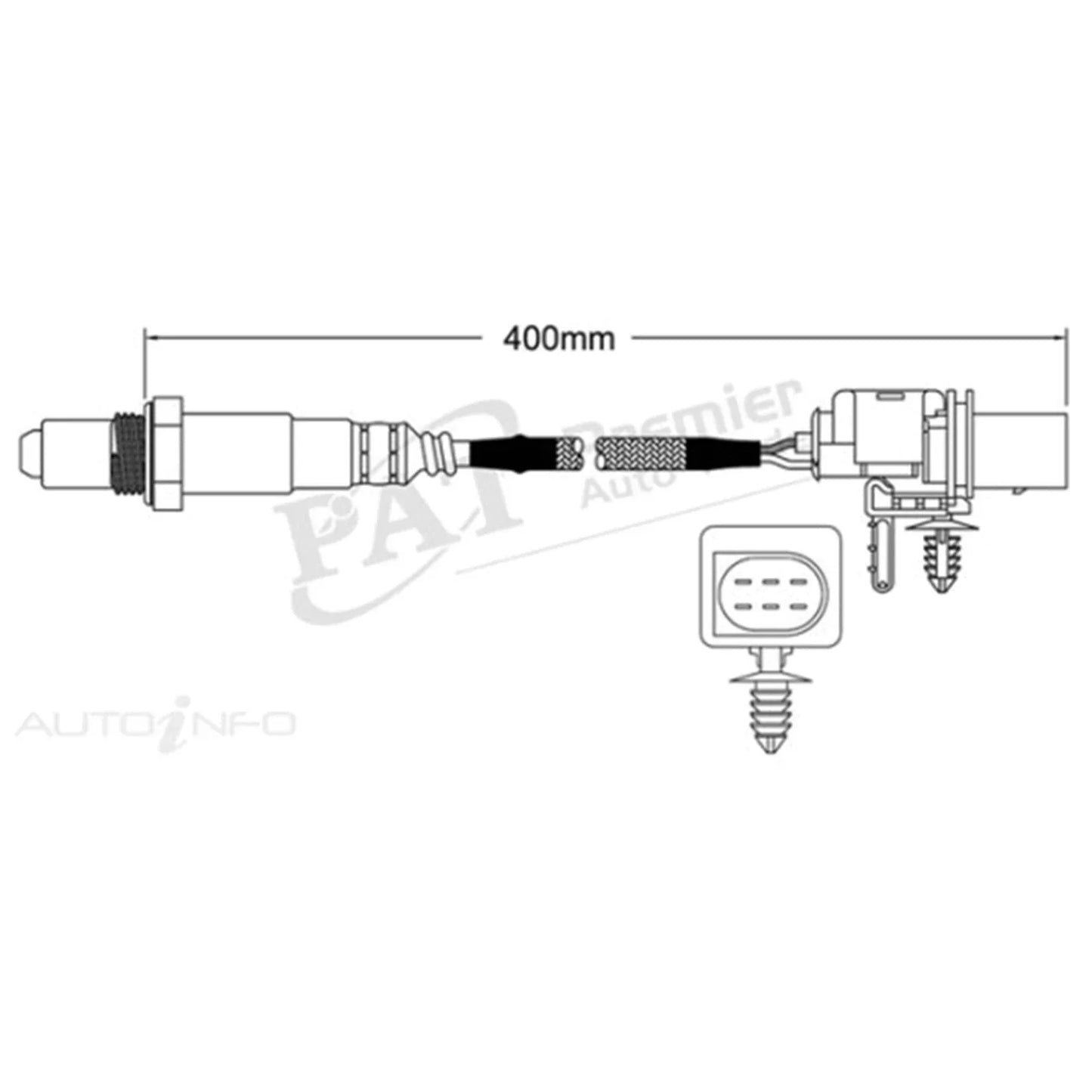 Pre Cat Oxygen O2 Sensor for Nissan Navara D40 6cyl 3.0L V9X 2011~2015