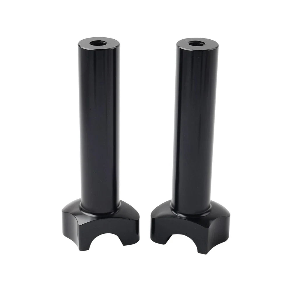 6" Black Straight Handlebar Risers for Harley Heritage Softail Dyna FXD