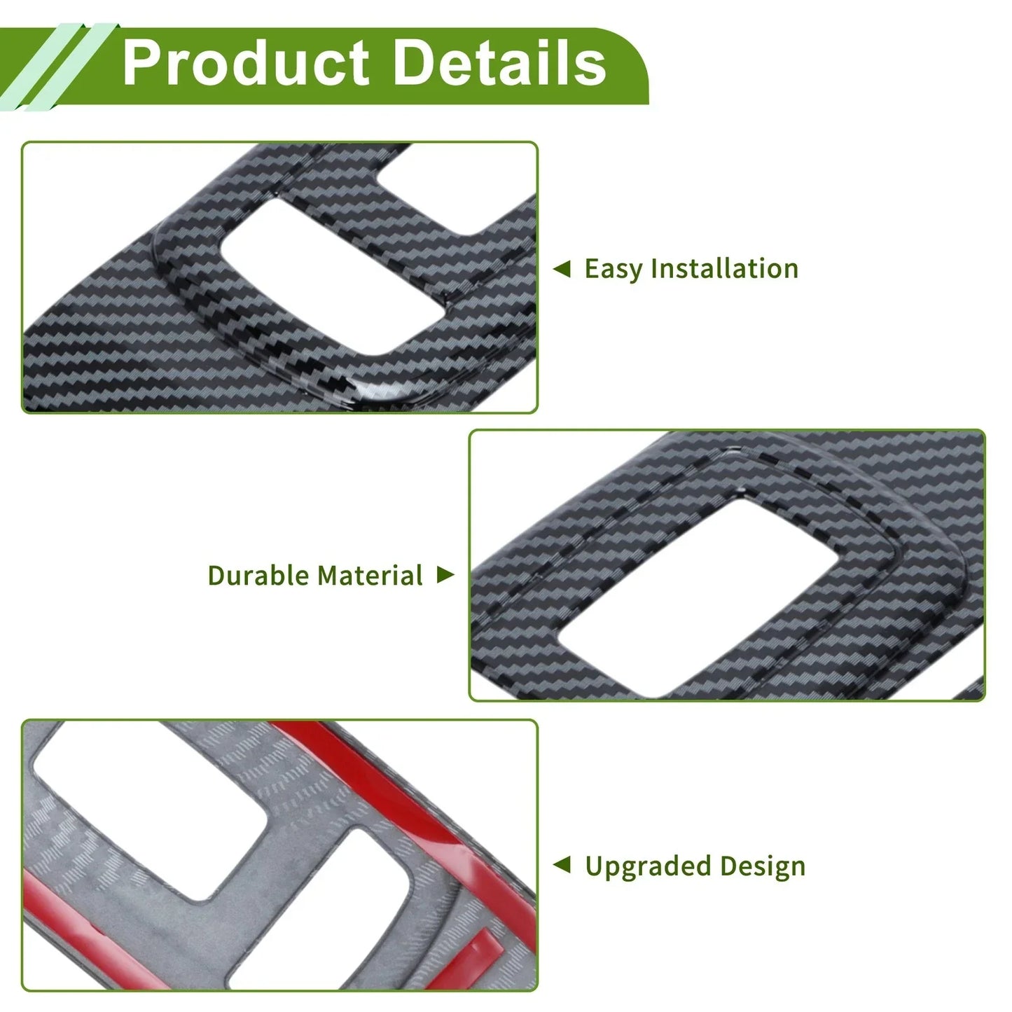 2 x Window Switch Bezel Covers for Dodge Challenger (2015-2023)