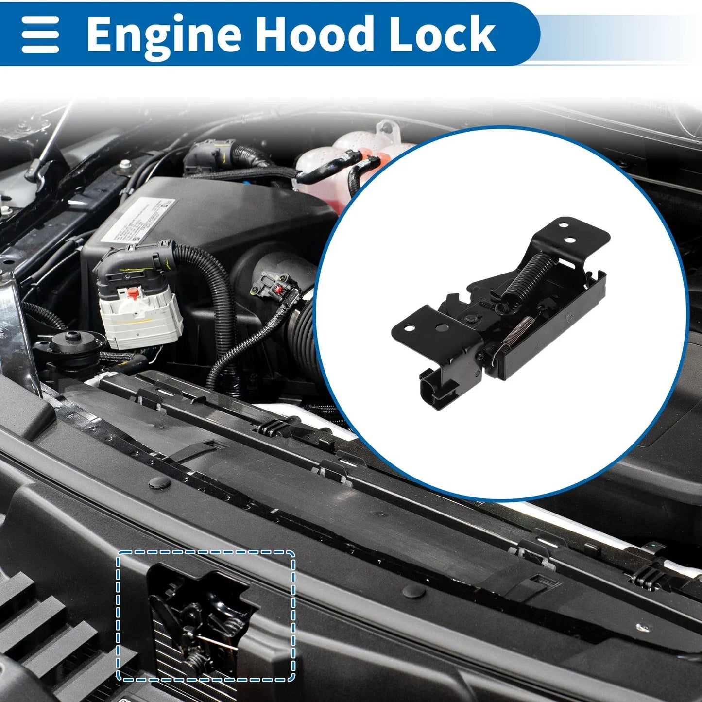 Hood Latch Assembly for Hyundai Tucson (2016-2017) 1 x Pc