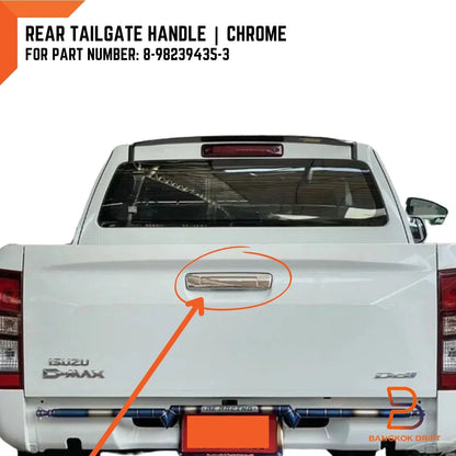 Chrome Rear Tailgate Handle for Isuzu D-Max UTE (2016-2019)