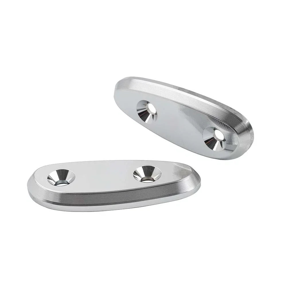 Rearview Mirror Block Off Base Plate Chrome for Suzuki Hayabusa GSX1300R (08-20)