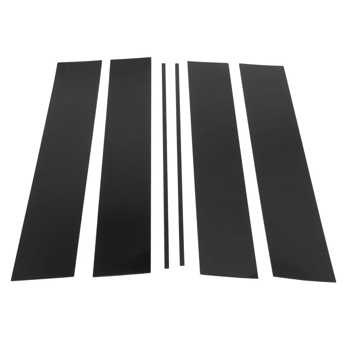 6 Pcs Black Door Pillar Window Trim for Honda Odyssey (2005-2010)