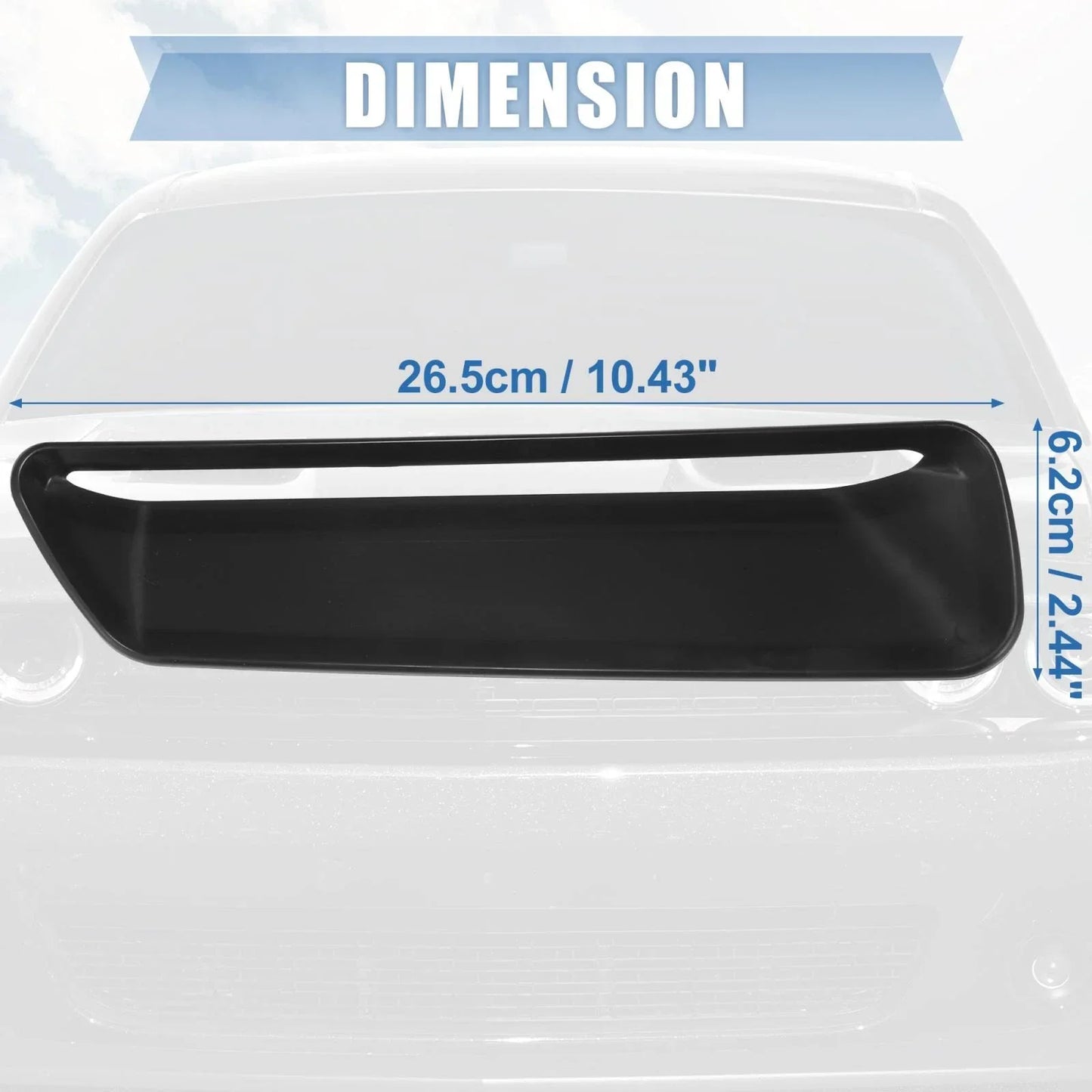 Engine Hood Air Conditioner Outlet Cover Trim for Dodge Challenger (2015-2023)