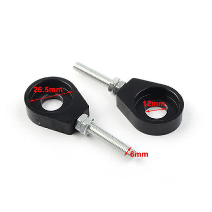 Black 12mm Chain Adjuster Block Tensioners for Pit Quad Dirt Bike ATV CRF50