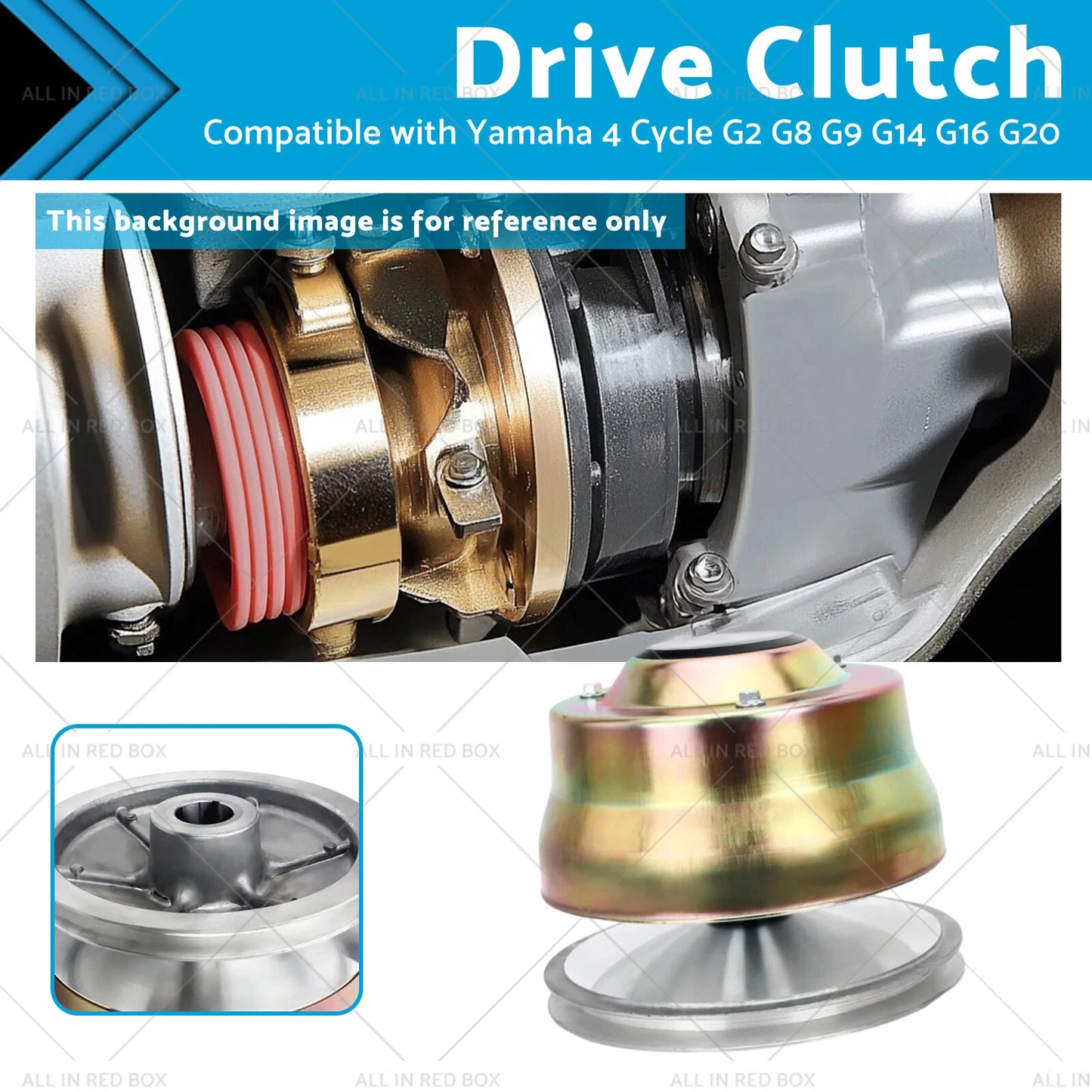 Drive Clutch for Yamaha 4 Cycle G2 G8 G9 G14 G16 G20 (1985-2006)