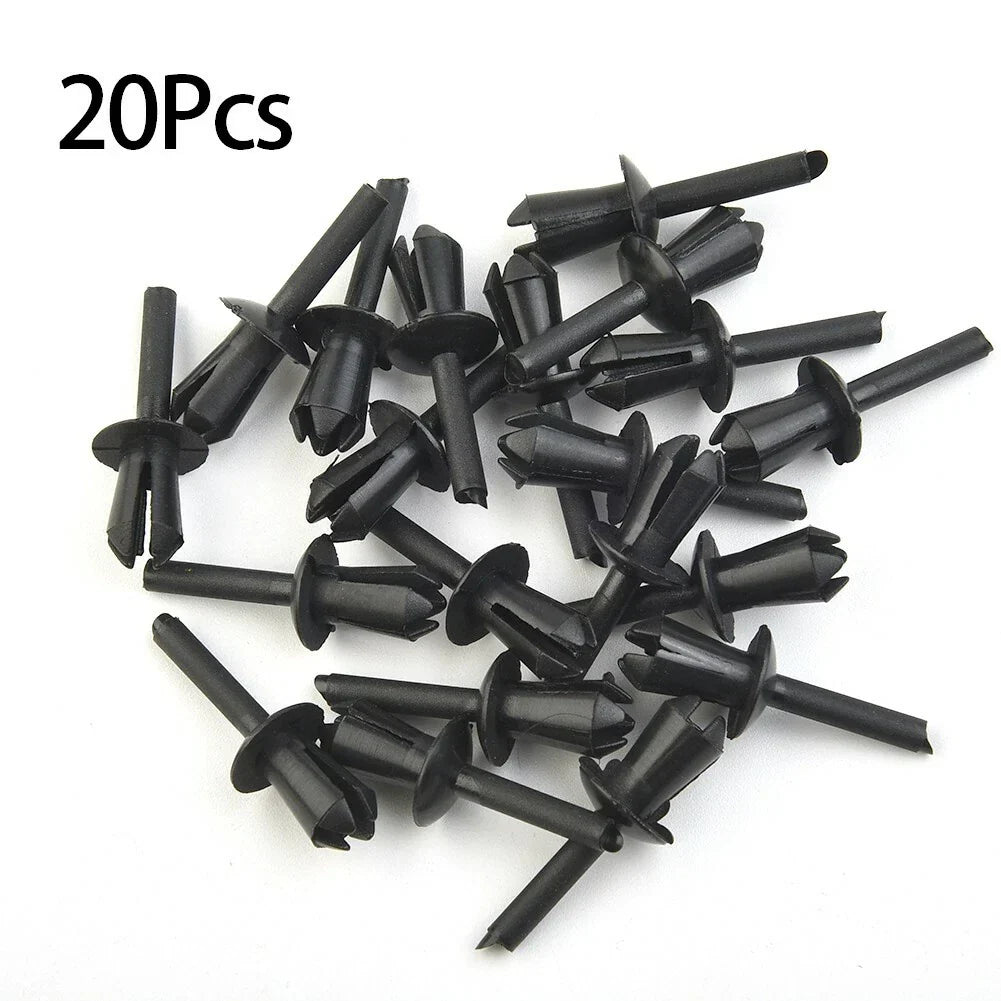 20x Black Rivet Clip Fender Retainer for E12 E28 E30 E34 E36 E39 E46 E60 E6
