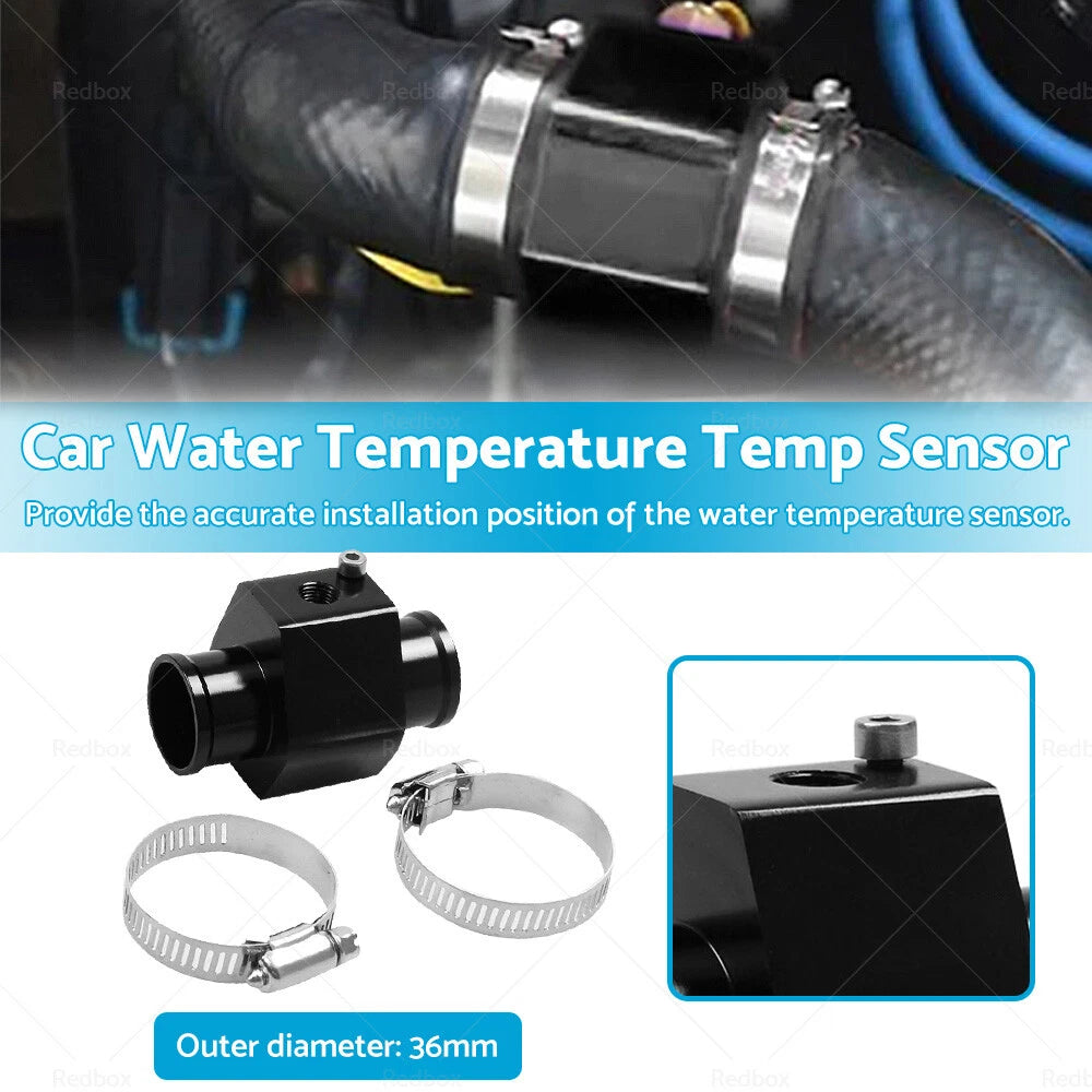 36mm Water Temperature Sensor Gauge for Car Radiator Hose Adapter