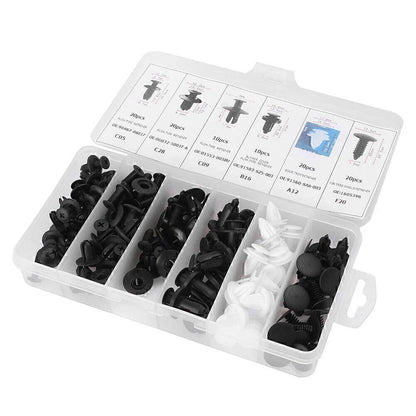 100pcs Car Body Retainer Push Pin Rivet Trim Clip Assortment