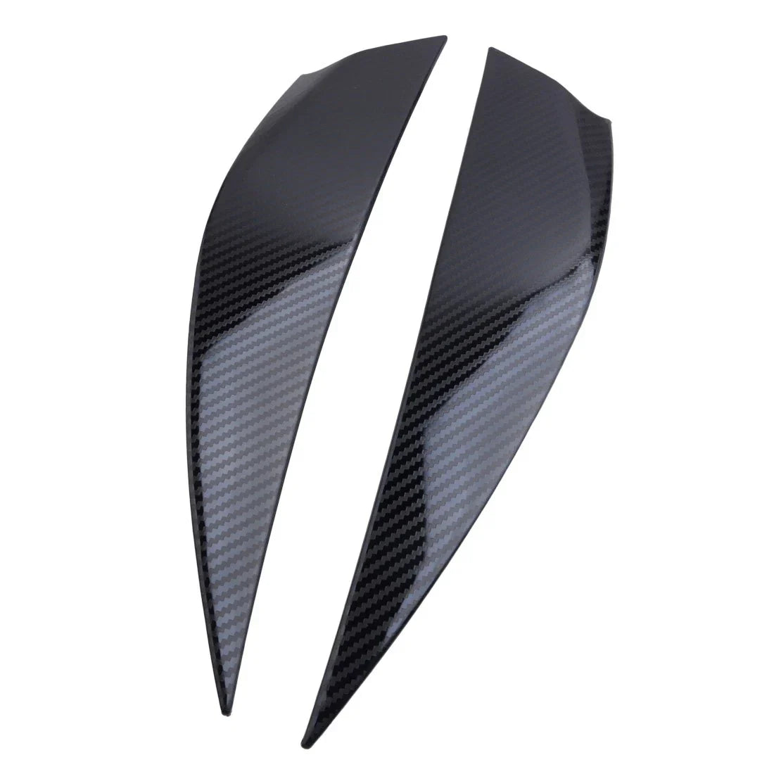 2 x Carbon Fiber Headlight Eyelid Covers for Nissan Sentra (2013-2019)