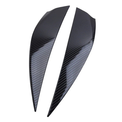 2 x Carbon Fiber Headlight Eyelid Covers for Nissan Sentra (2013-2019)