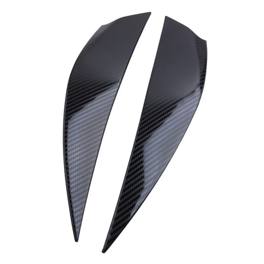 2 x Carbon Fiber Headlight Eyelid Covers for Nissan Sentra (2013-2019)