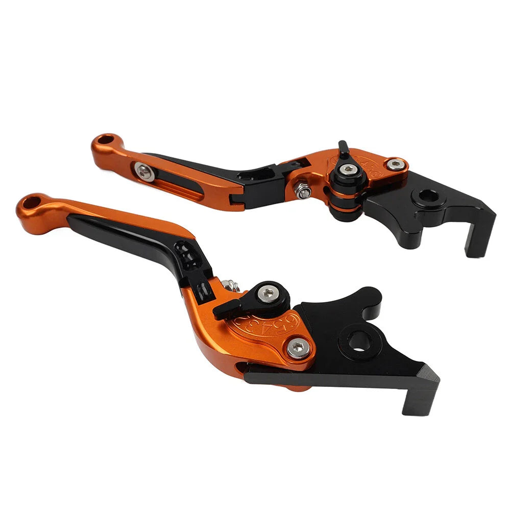 Orange Extendable Brake Clutch Levers for BMW F800GS/Adventure, F800R (2008-2018)