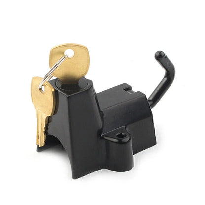 Black Motorcycle Helmet Lock for Harley-Davidson Softail, Road King, FatBoy
