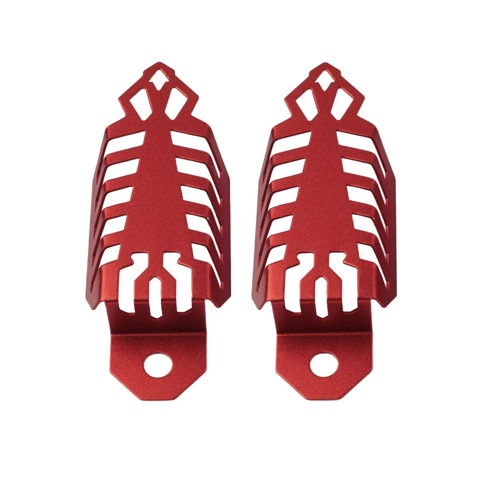 Universal Fork Dust Shock Absorber Spring Covers for Motorcycle ATV Red