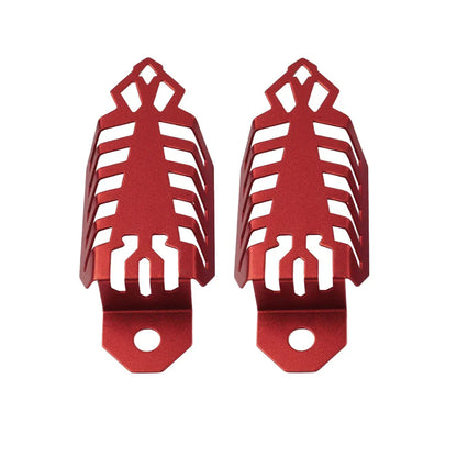 Universal Fork Dust Shock Absorber Spring Covers for Motorcycle ATV Red