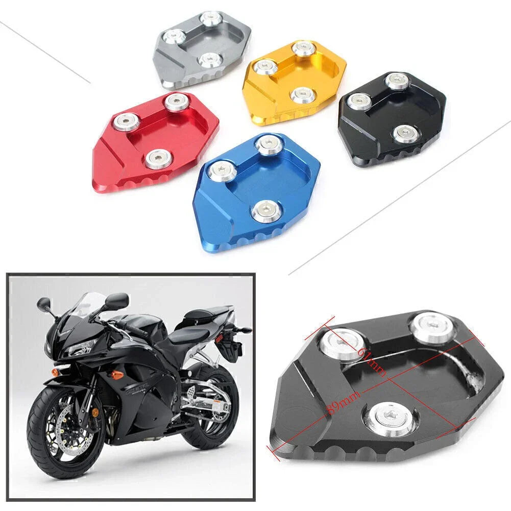 Kickstand Side Stand Pad Extension for HONDA CBR600RR 2007-2015 Black