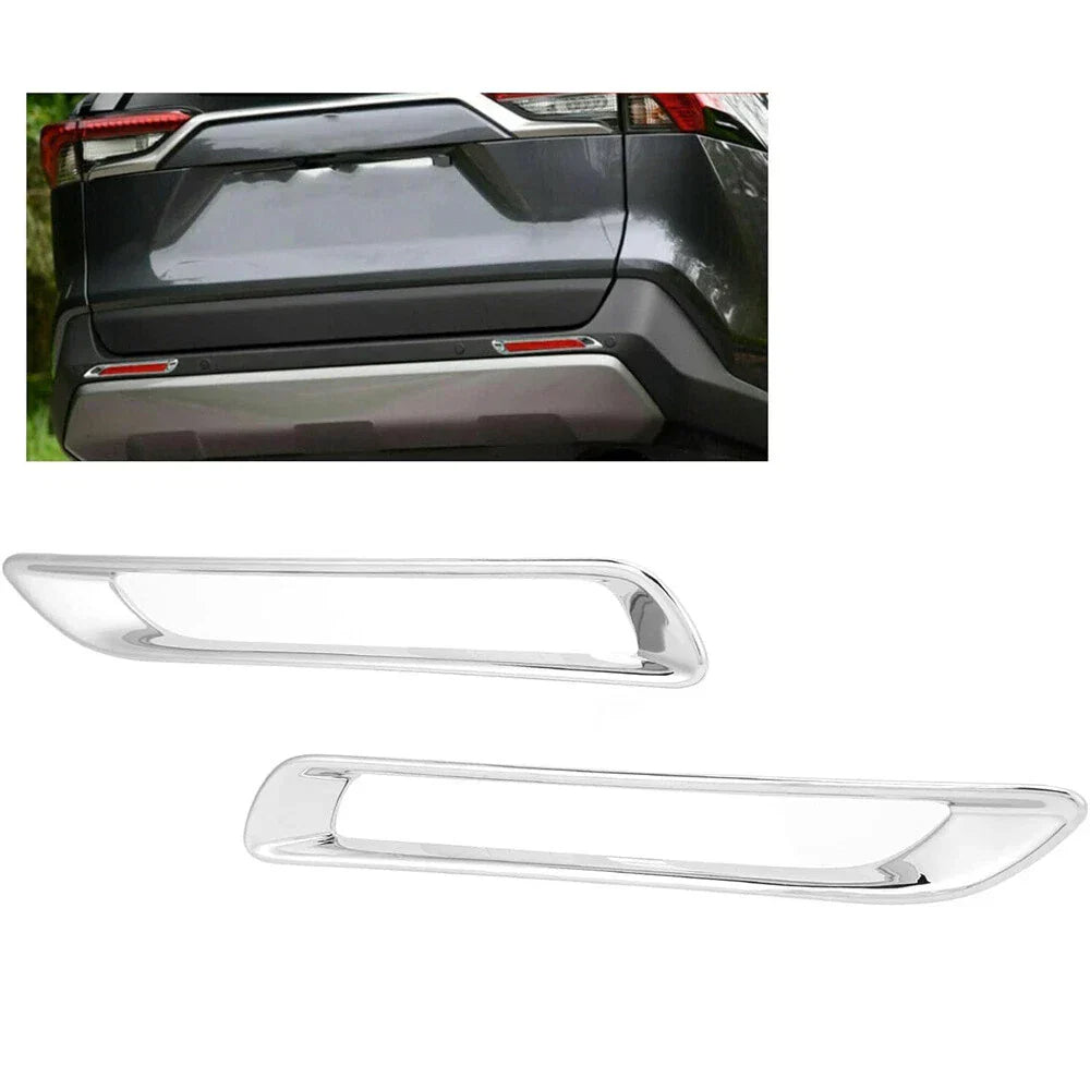 Rear Bumper Fog Light Covers for Toyota RAV4 (2019-2023)