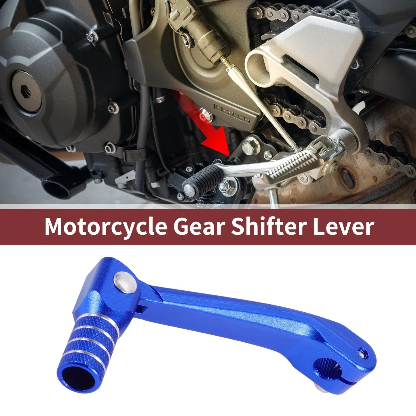 Folding Motorcycle Gear Shifter Lever for Honda CRF150F (2003-2017) Blue 1 x Pc