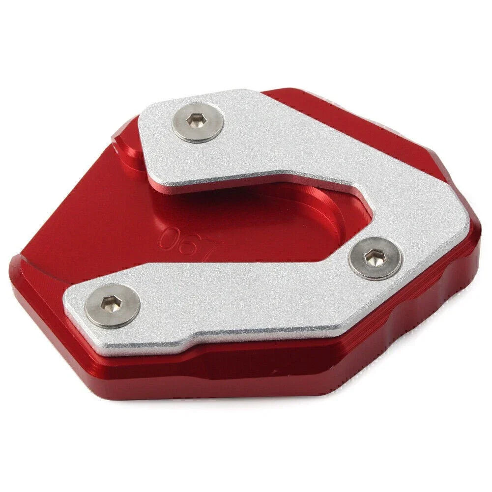 CNC Kickstand Enlarger Plate for YAMAHA MT09 TRACER (2015-2017) Red
