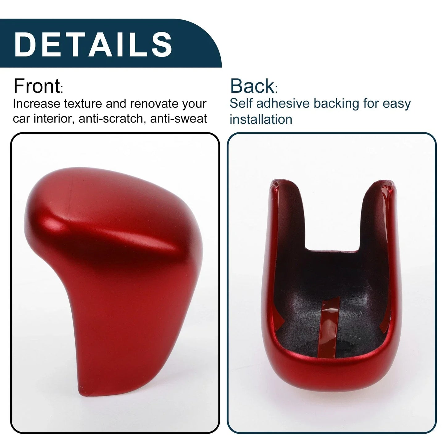 Automatic Gear Shift Knob Cover for Honda Civic 2022-2025 Red Decorator