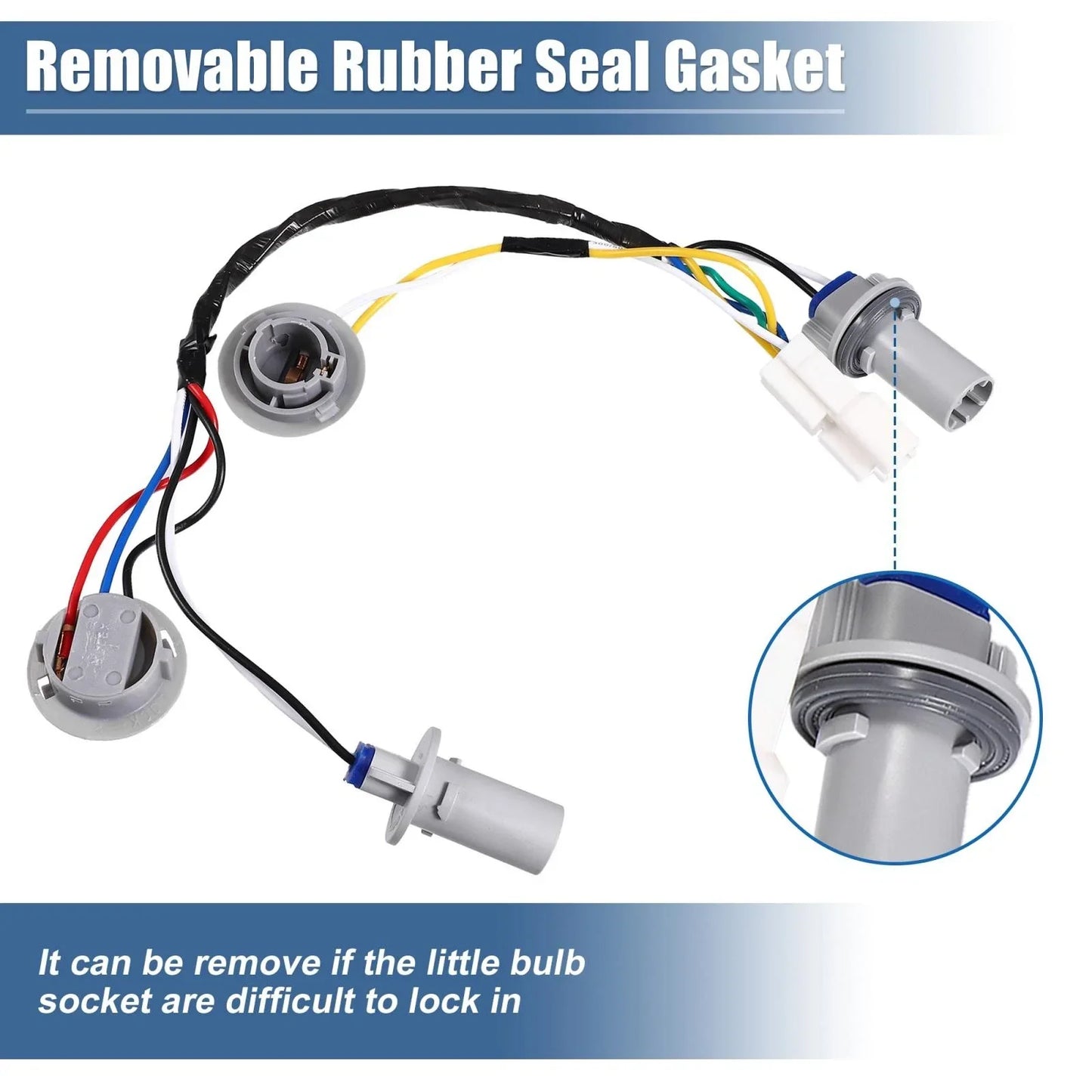 Tail Lamp Holder & Wiring Harness for Hyundai Sonata 4-Door (2011-2014)
