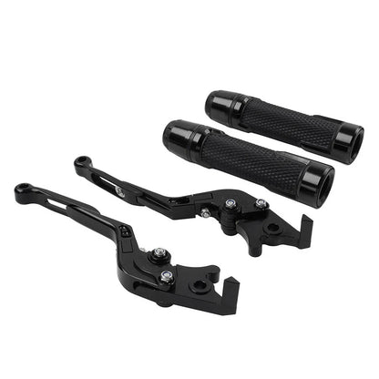 Black Extendable Brake Clutch Lever Grip for BMW F800GS/ADV (2008-2018)