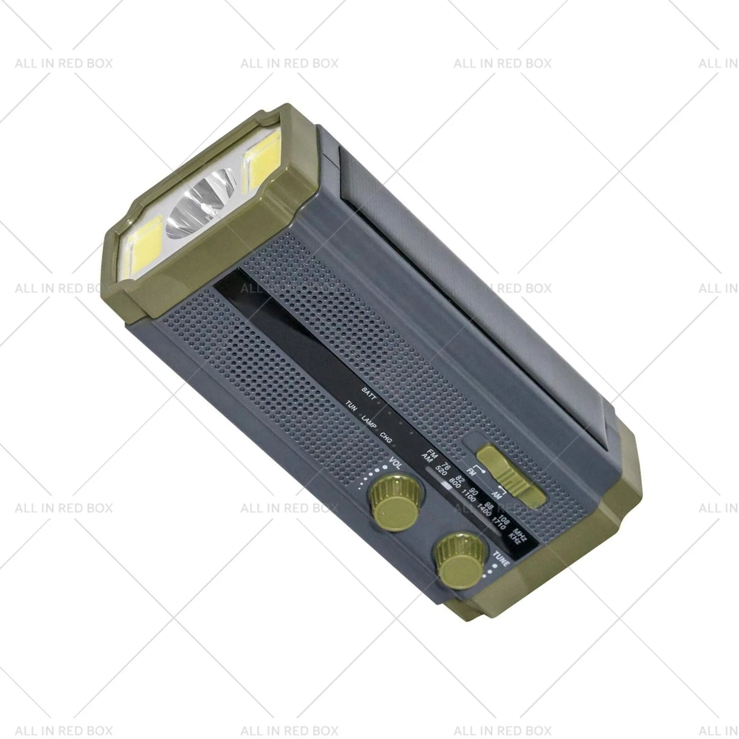 5000mAh Solar Hand Crank Emergency Radio Power Bank Flash Light for All Models