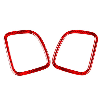 Carbon Fiber Red Interior Dashboard Air Vent Cover Trim for Cadillac CTS (2008-2013)