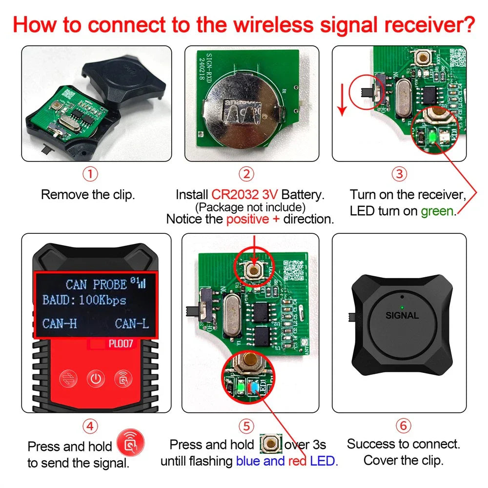 LIN BUS Analyzer PWM Signal Detector Auto Diagnostic Tool for WOYO PL007 PRO