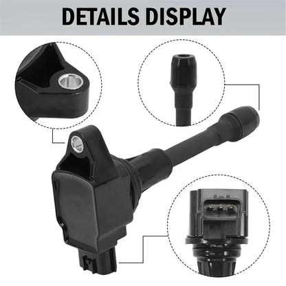 4 Pcs Ignition Coil & Spark Plug for Nissan Altima Sentra Rogue Versa Pathfinder (2007-2022)
