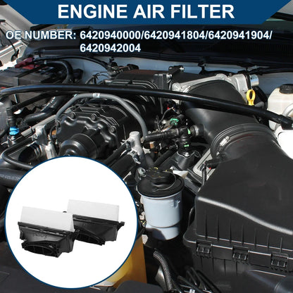Engine Air Filter for Mercedes-Benz ML350 3.0L (2010-2014) - 1 Pair