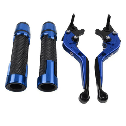 Blue Extendable Brake Clutch Levers Grip Set for 765 SPEED TRIPLE (2016-2023)