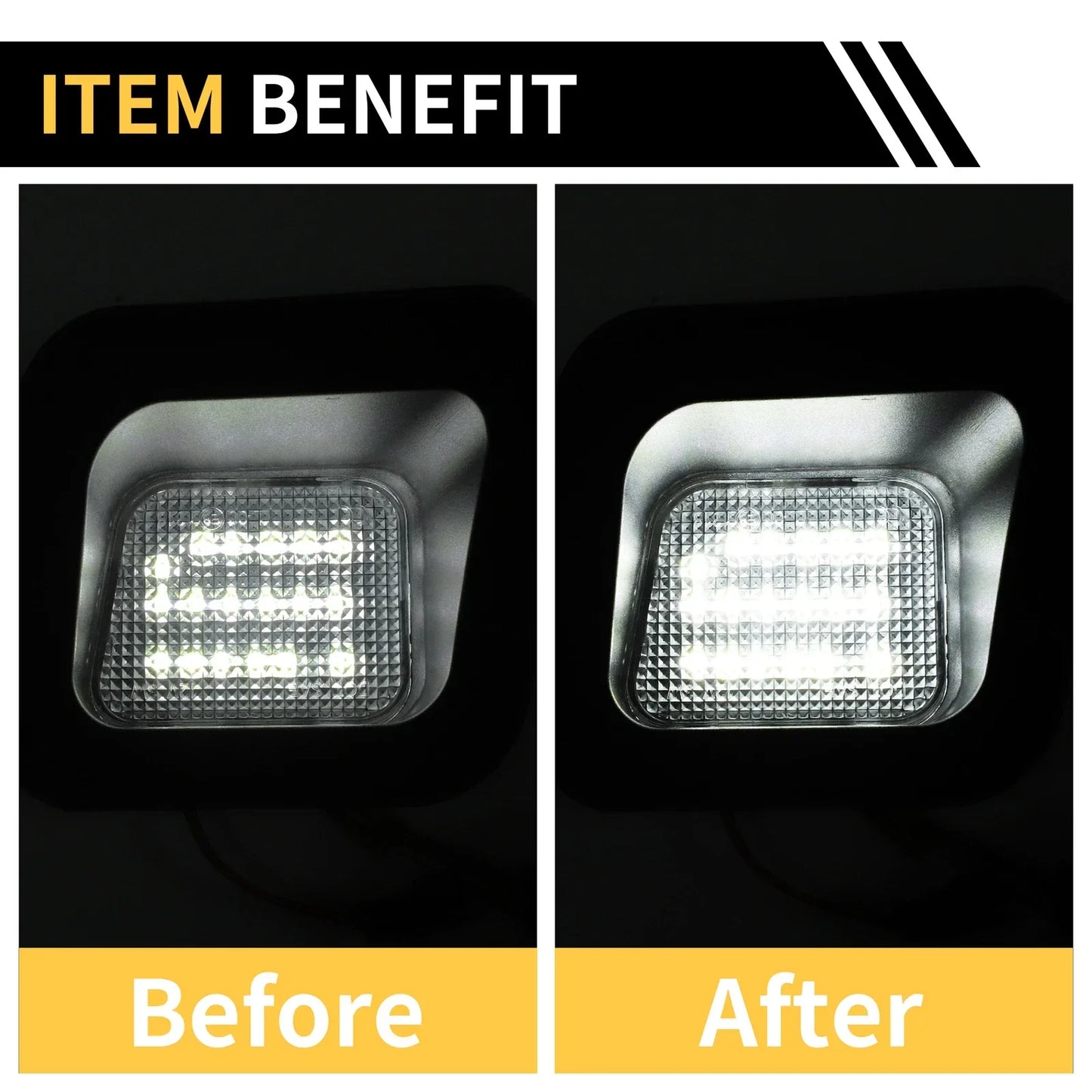 2 x License Plate Lights for Dodge Ram 1500 2500 3500 Clear Lens