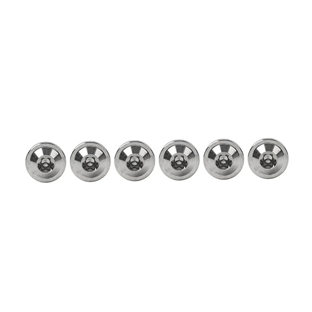 6 x M5x25mm Titanium Alloy Torx Head Bolts for Bike Motorcycle