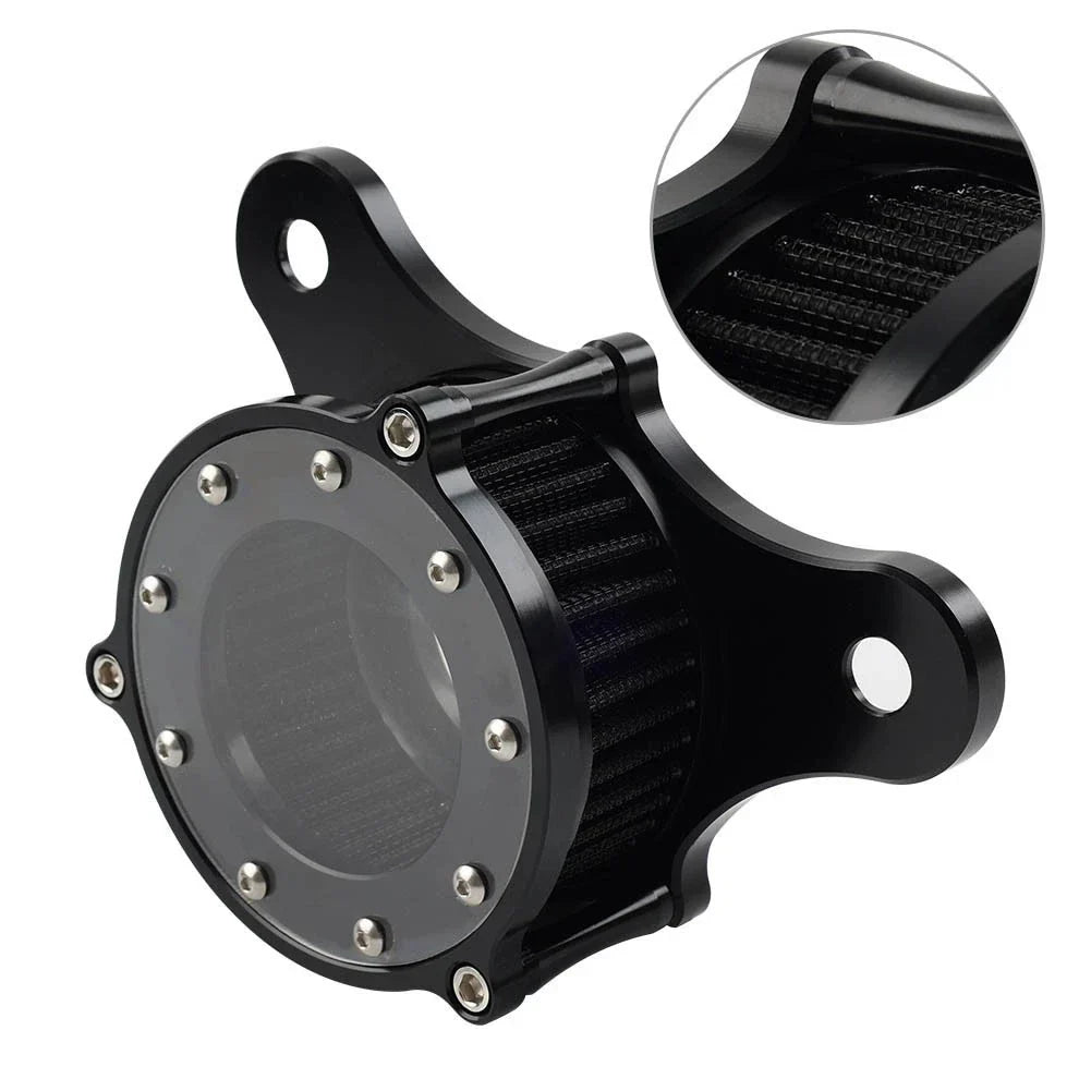 Black Air Cleaner Intake Filter for Harley Touring Softail Dyna Trike (2014-2023)