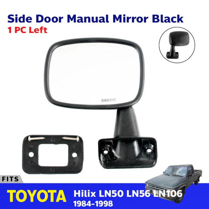 Side Door Mirror Rear View Left Fits Toyota Hilux LN50 LN56 Pickup Truck 1984-88