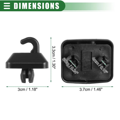 Sun Visor Holder Clip for Honda Accord (1998-2007) - Black