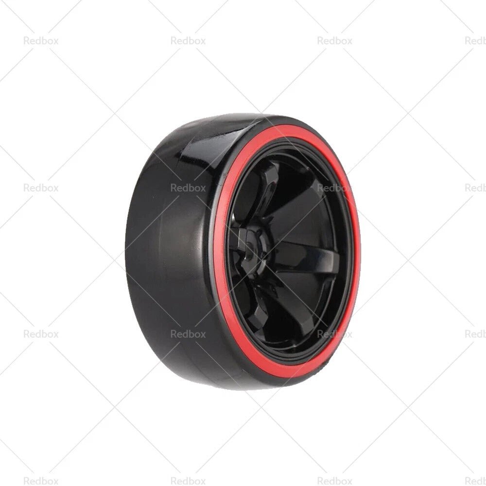 4pcs Hard Plastic Tire Wheels for 1/10 RC Drift Cars