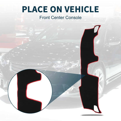 Dashboard Cover Mat for Honda Accord CY2 Sun Protector Pad Black Red