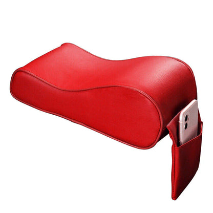 Red PU Memory Foam Console Armrest Cushion Pad for Car SUV