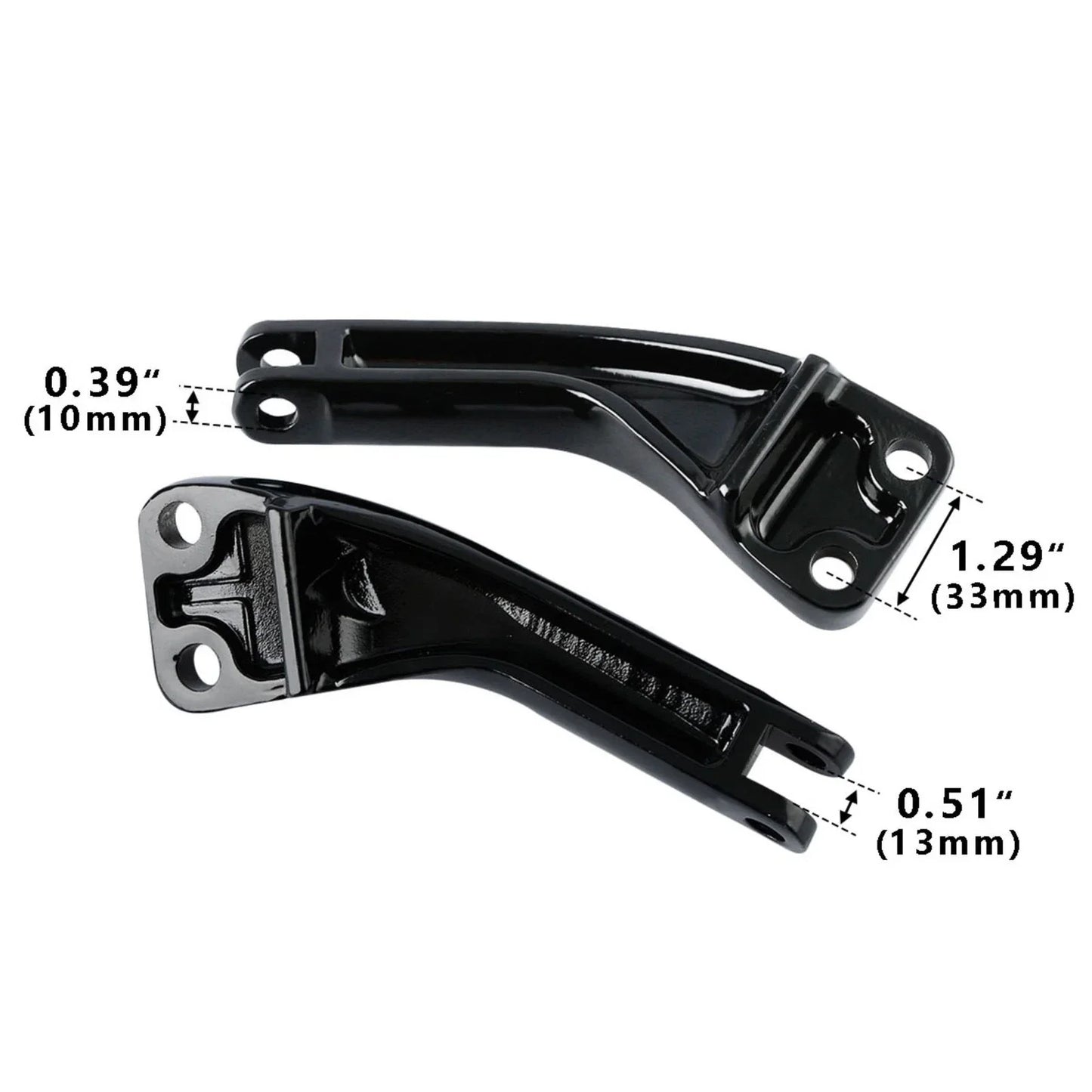 Rear Footpeg Pegs Mount Bracket for Harley Dyna Fat Bob (2007-2017)