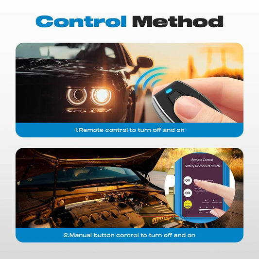 12V 240A Car Battery Disconnect Switch Wireless Remote Control