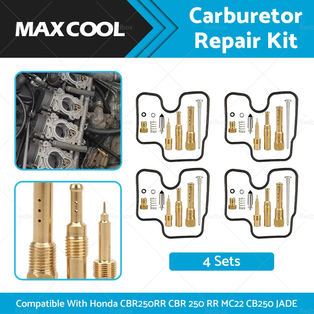 4 x Carburetor Repair Kits for Honda CBR250RR CBR 250 RR MC22 CB250