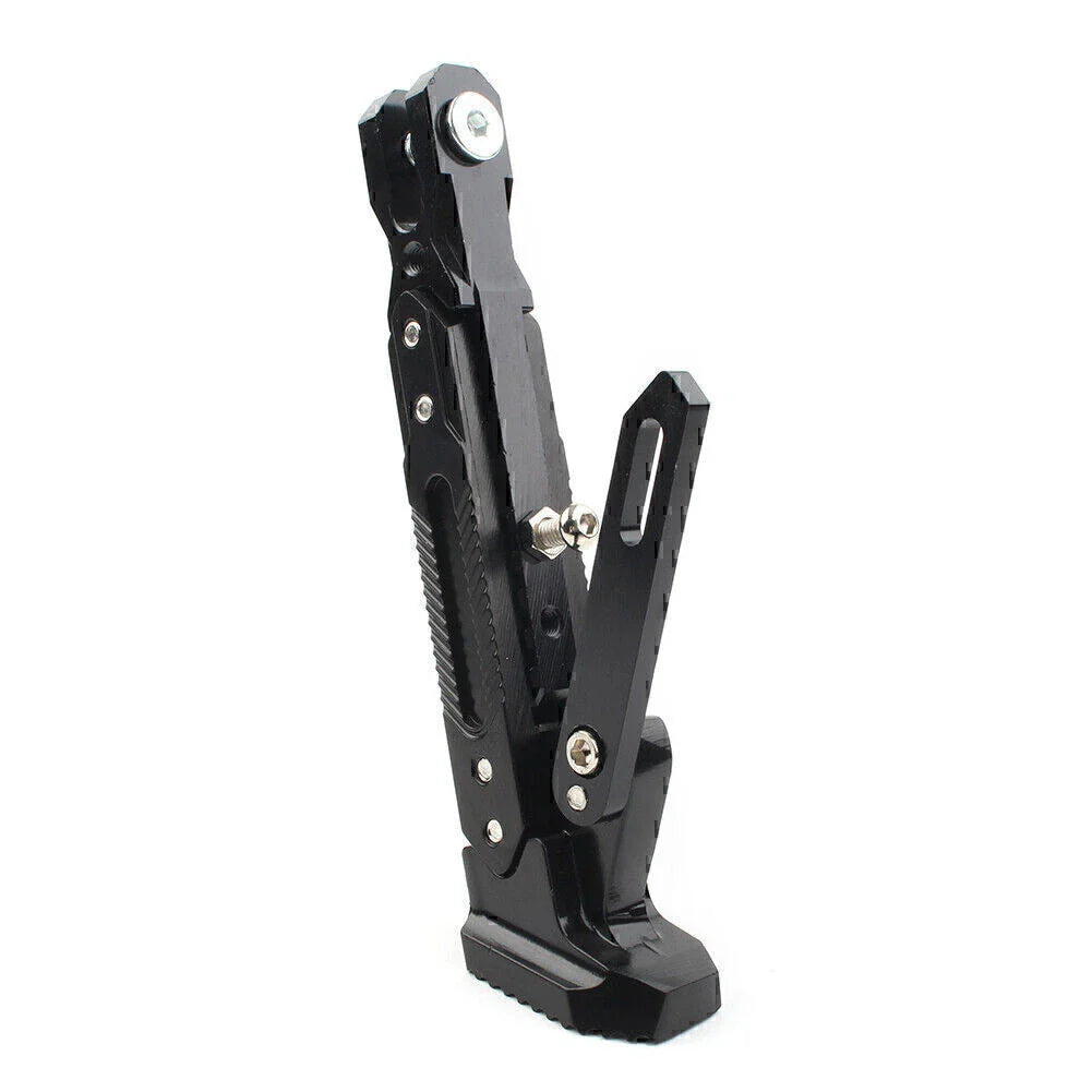 Stainless Steel Adjustable Kickstand for Motorcycles - Non-Slip Side Support