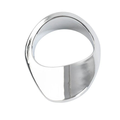 Chrome Right Battery Cover Oil Dipstick Bezel for Harley XL1200 883 (2004-2022)