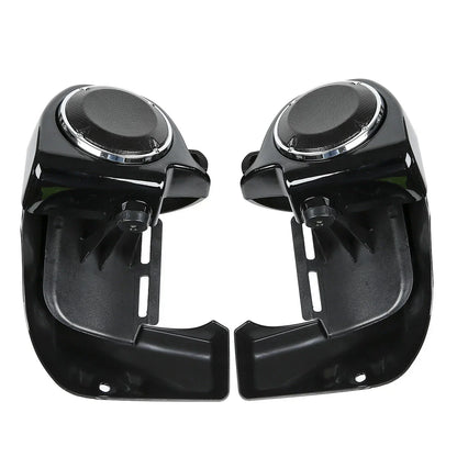 6.5'' Speaker Grills & Vented Leg Fairings for Harley Touring (1983-2013)