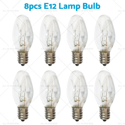 8 x 7W/10W E12/E14 Clear Night Light Bulbs for Home (240V)