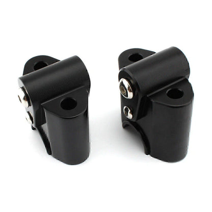Black Handlebar Risers Lift Clamp Adapters for BMW R 18 Classic (2022-2023)