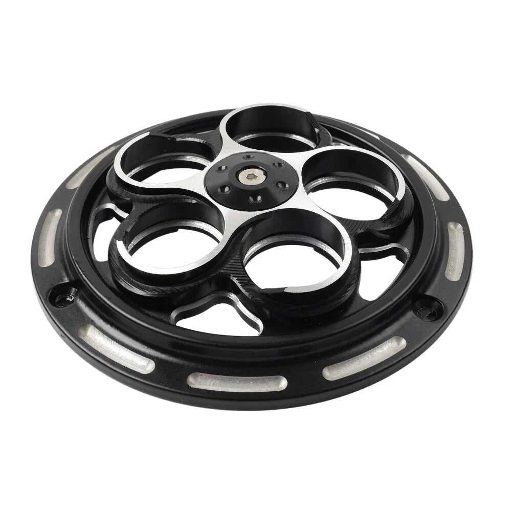 Black Engine Cooling Fan Cover for Vespa Sprint Primavera 150 (2013-2023)